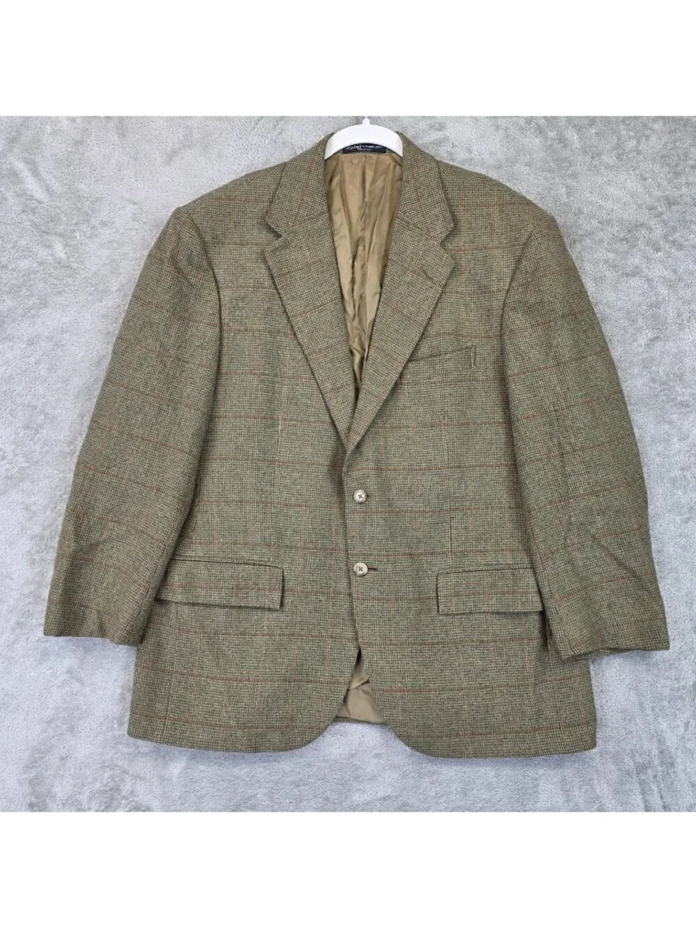 Polo By Ralph Lauren Blazer Mens 43S Brown Cashmere Sport Coat Made In Italy VTG